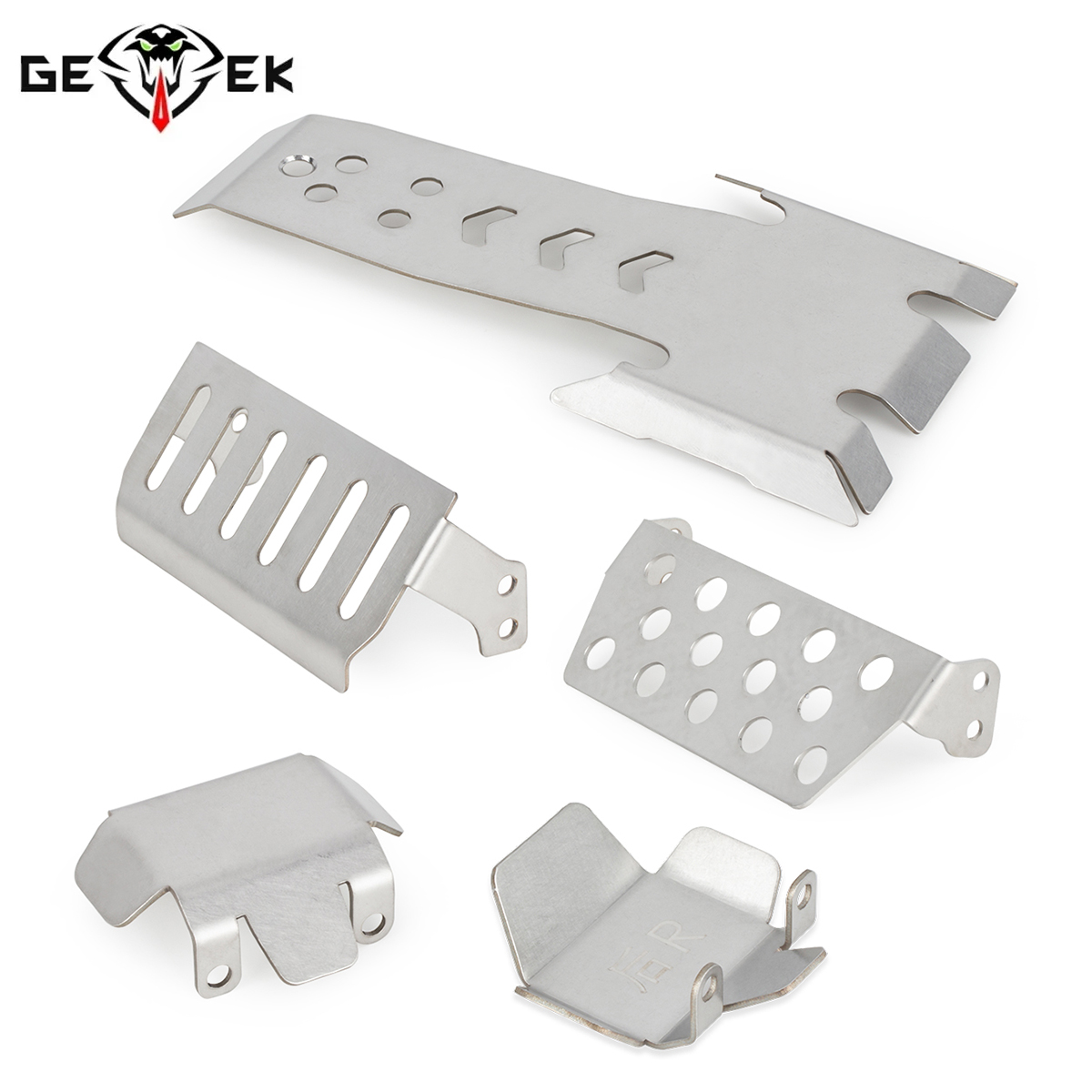 Rc Hobby Crawler - Rvs Asbeschermer Skid Plate Chassis Armor