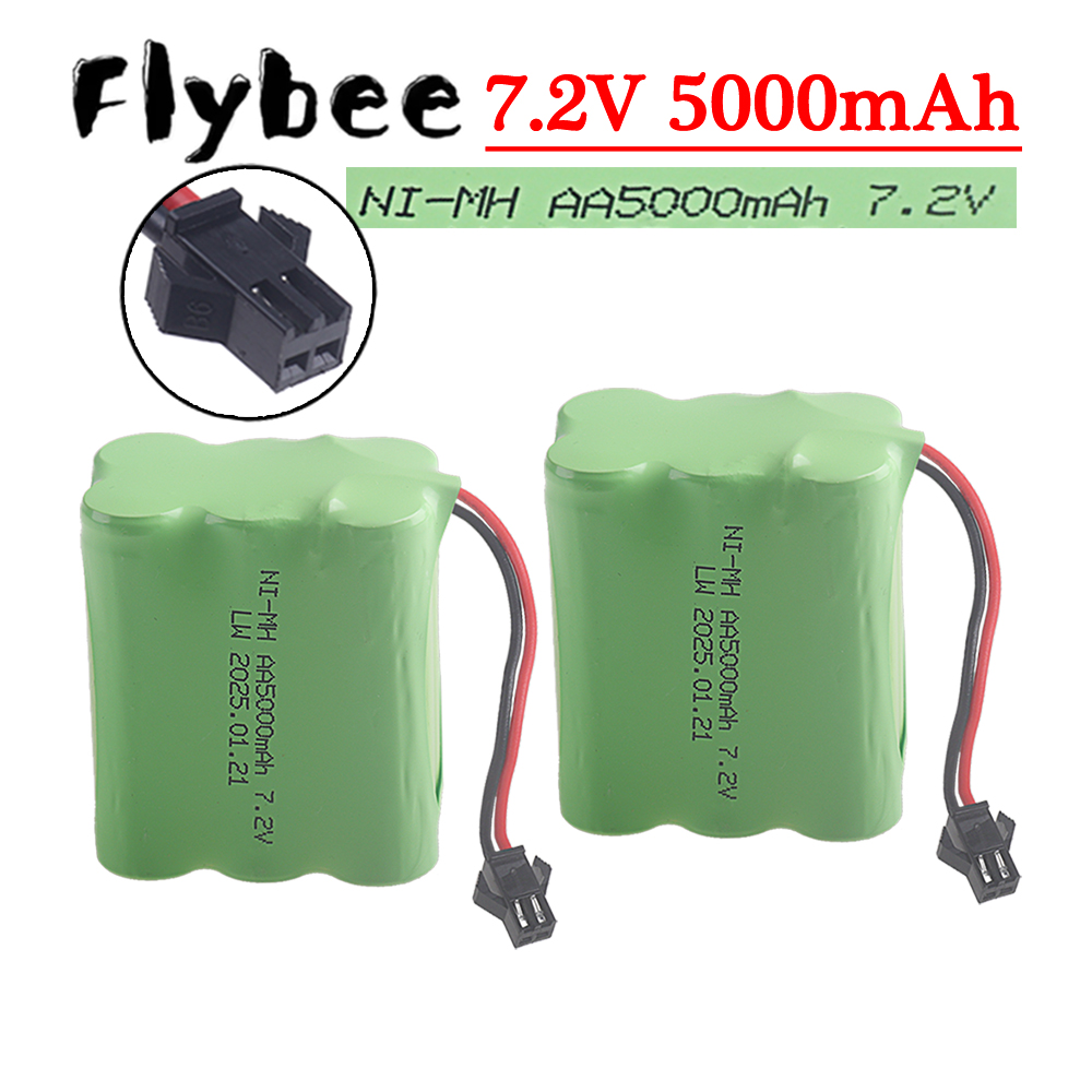 Rc Hobby Vehicles - (SM-2P-stekker) 7,2 V 5000 mah NiMH-batterij