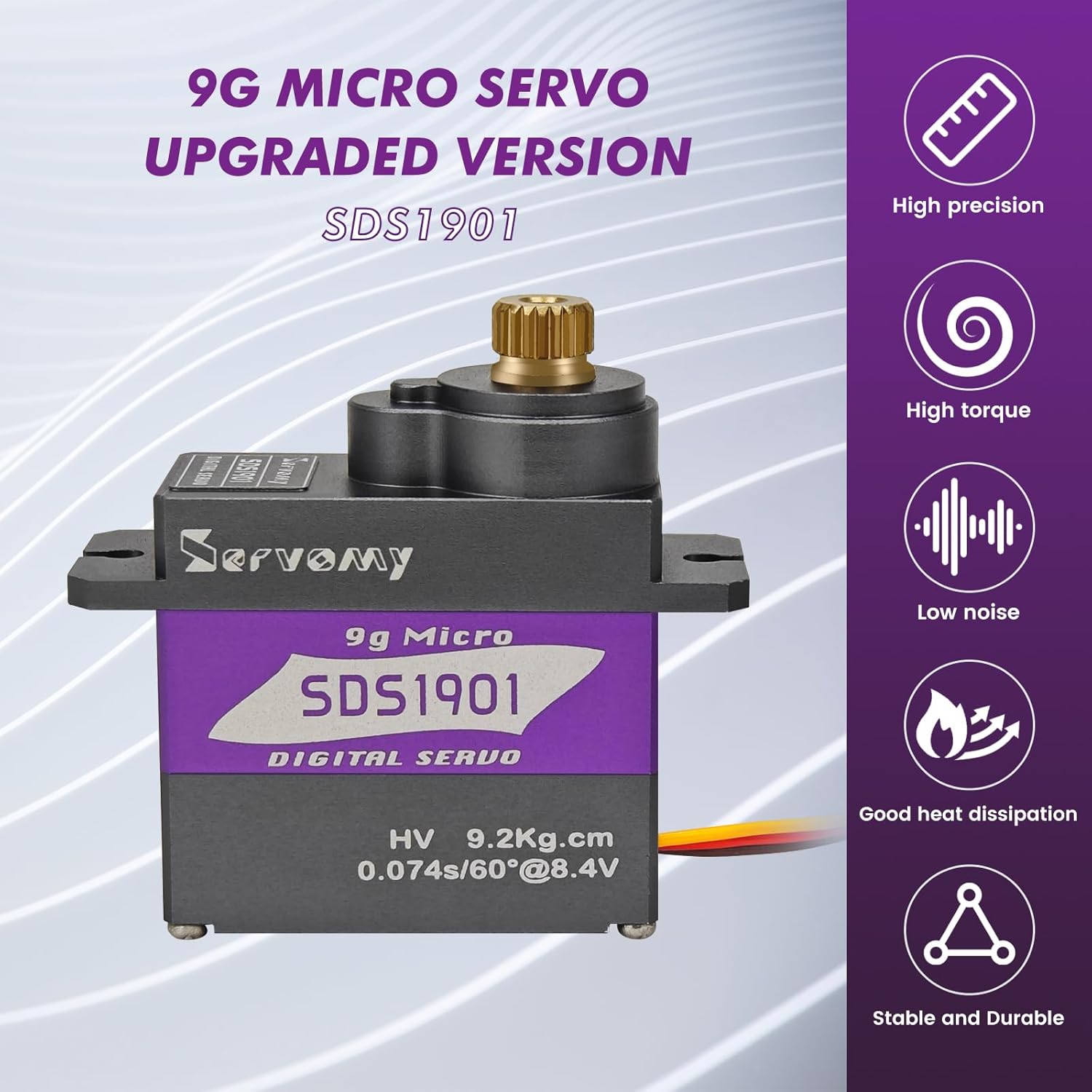 Servo Metal Gear - SERVOMY-SDS1901 Digitale 9G Micro Coreless Servo