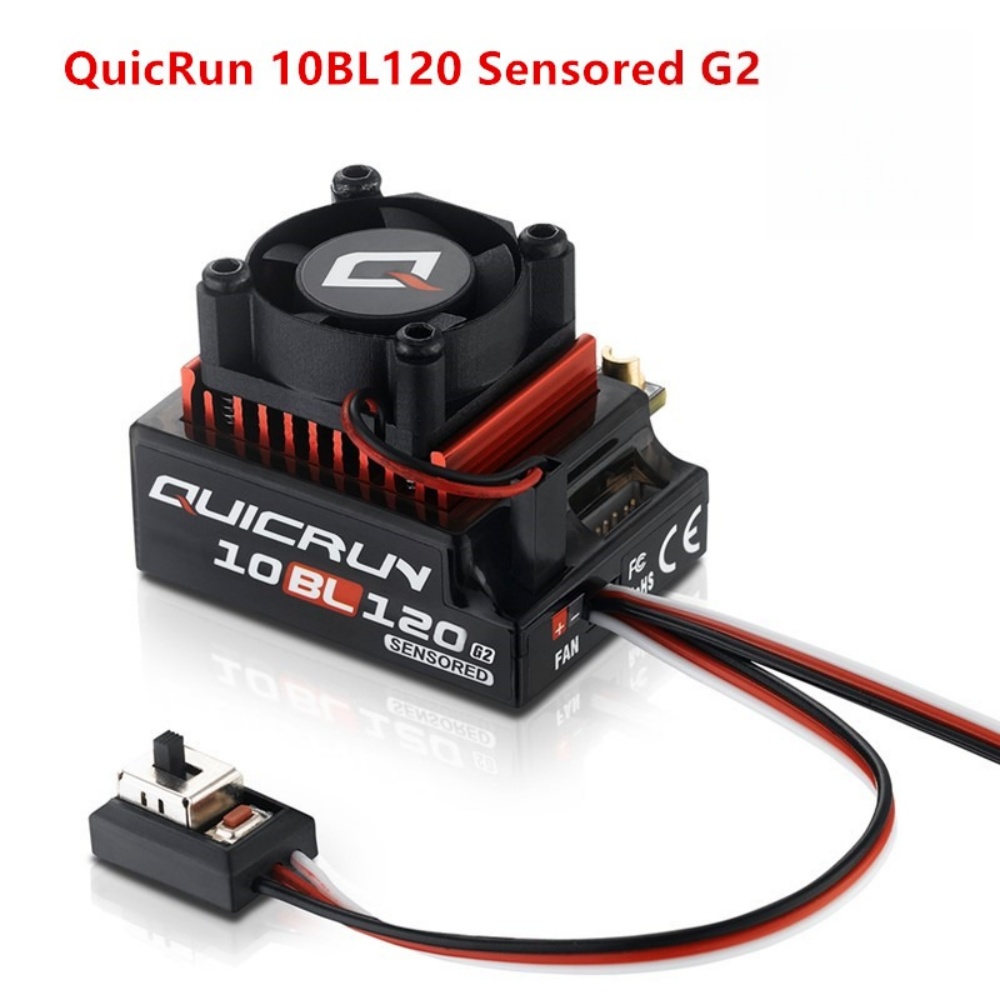 Rc Hobby Wing - FATJAY Hobbywing QUICRUN-10BL-120-G2 120A ESC-sensor borstelloze