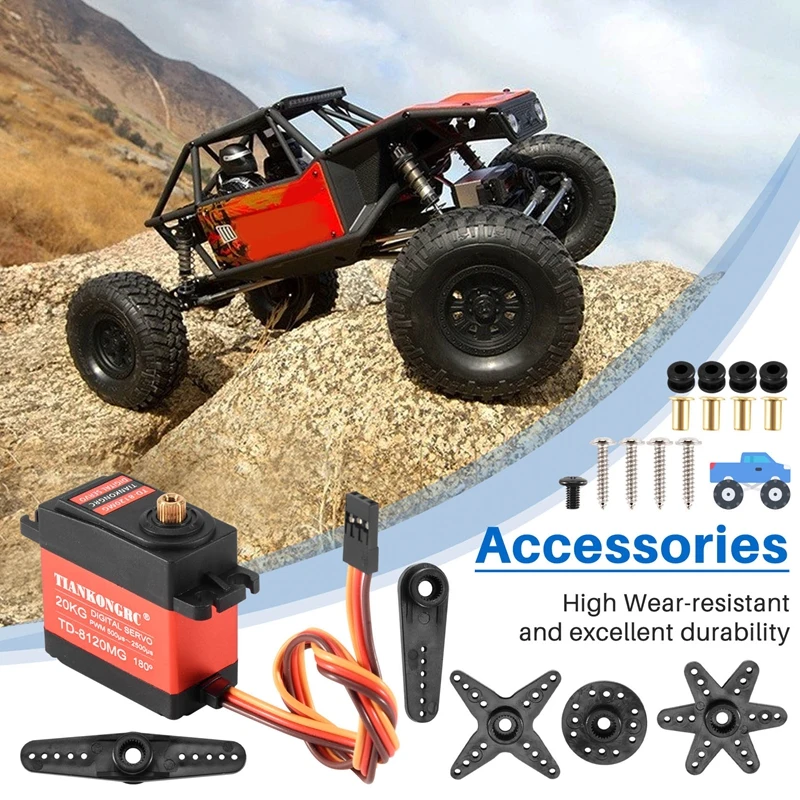 TD-8120MG Waterdichte Metalen  - Servo Metal Gear recensie en prijs