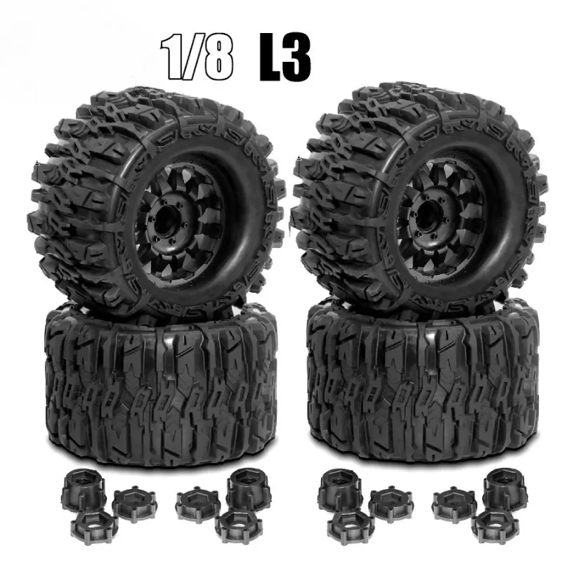 4 stuks 1/8 wielen banden 170m - Rc Truck Monster recensie en prijs
