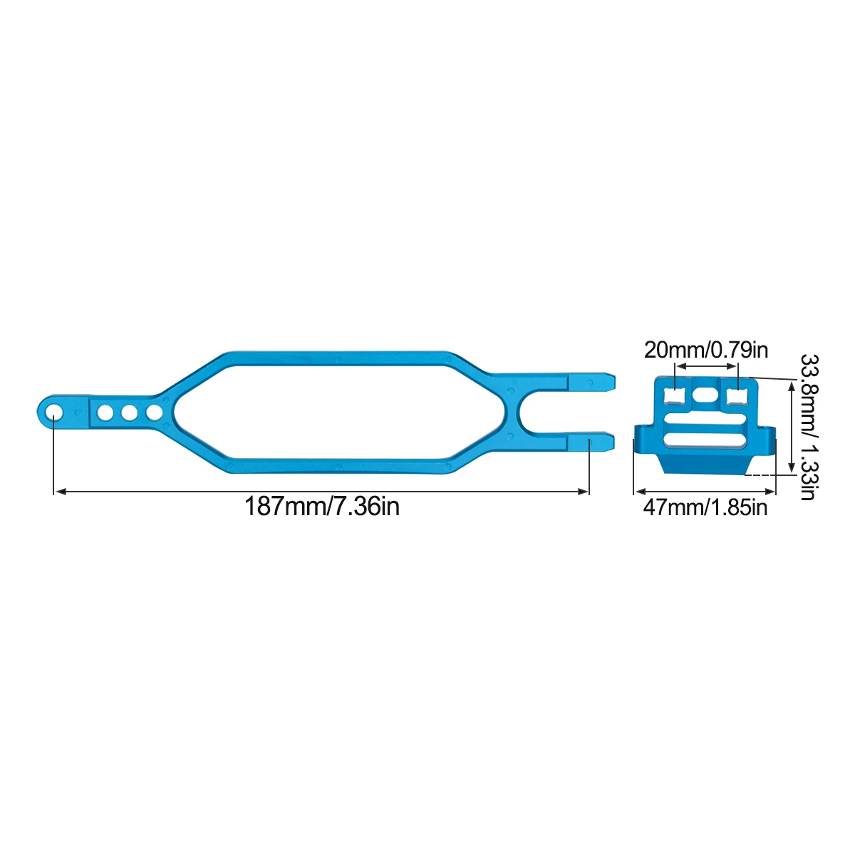 CNC Aluminium Hold Down Batter - Rc Hobby Zone recensie en prijs